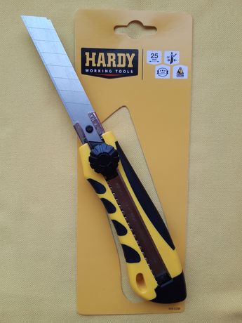 Професійний будівельний ніж "HARDY"- 18mm. прорезинений, канцелярський