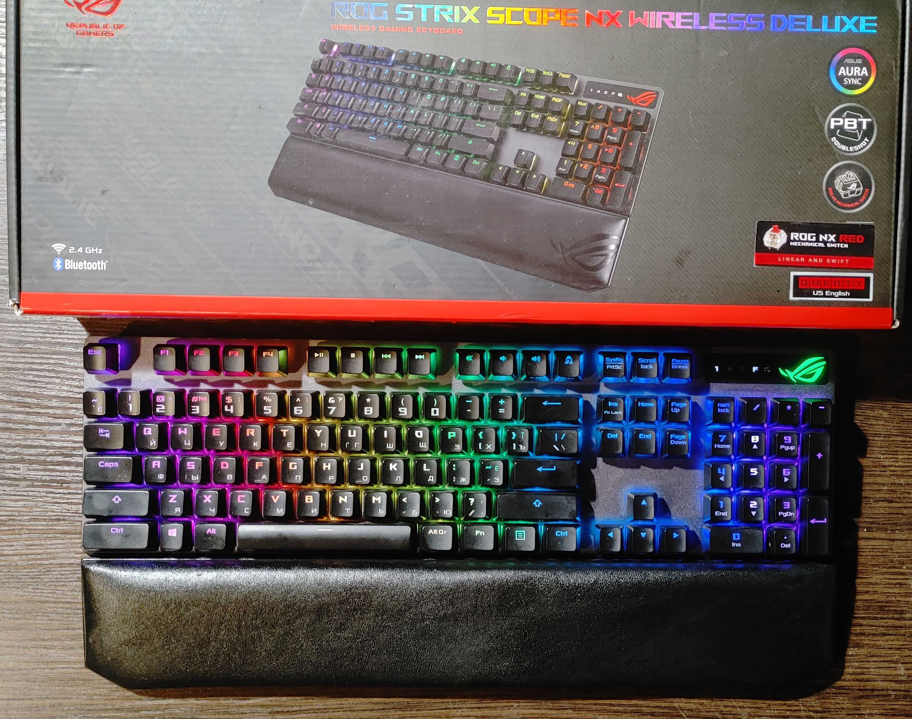 Бездротова клавіатура Asus ROG Strix Scope NX Wireless Deluxe EN UA RU