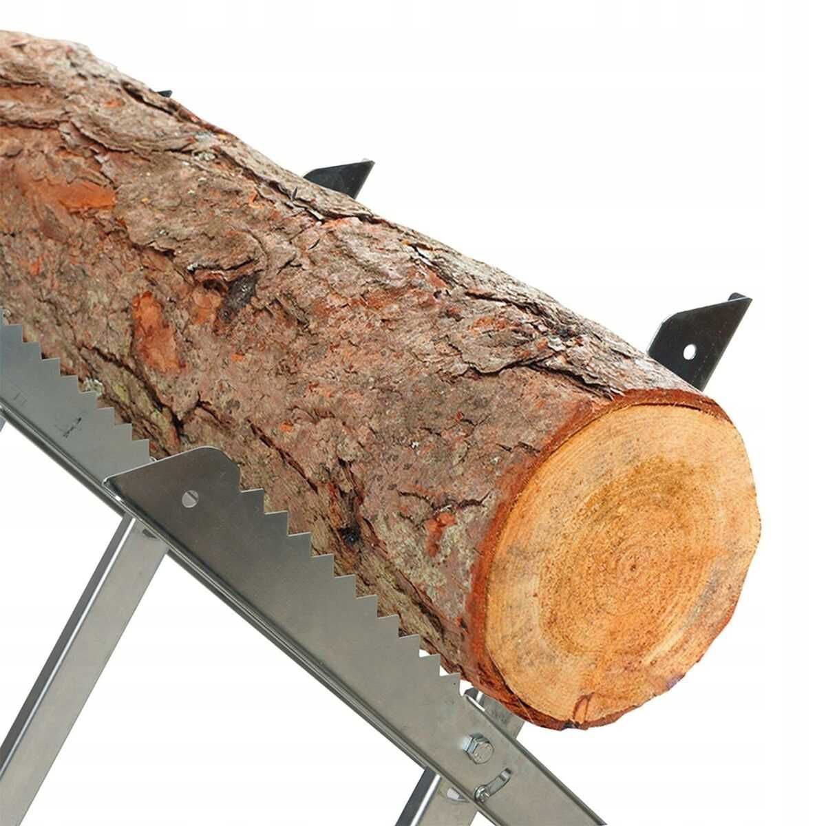 STOJAK KOBYŁKA do cięcia drewna METALOWY KOZIOŁ regulowany 50kg 1954