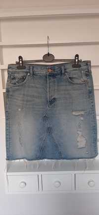 Spodnica jeansowa z przetarciami HM r 44