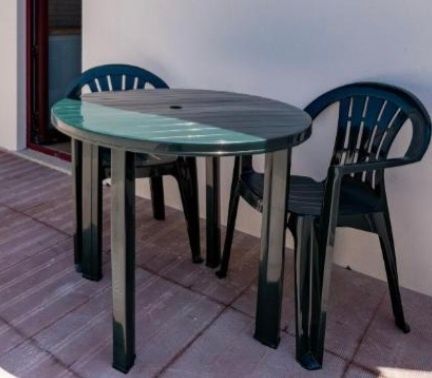 Mesa redonda verde