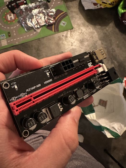 Risers expansores e thermal pads varios mining