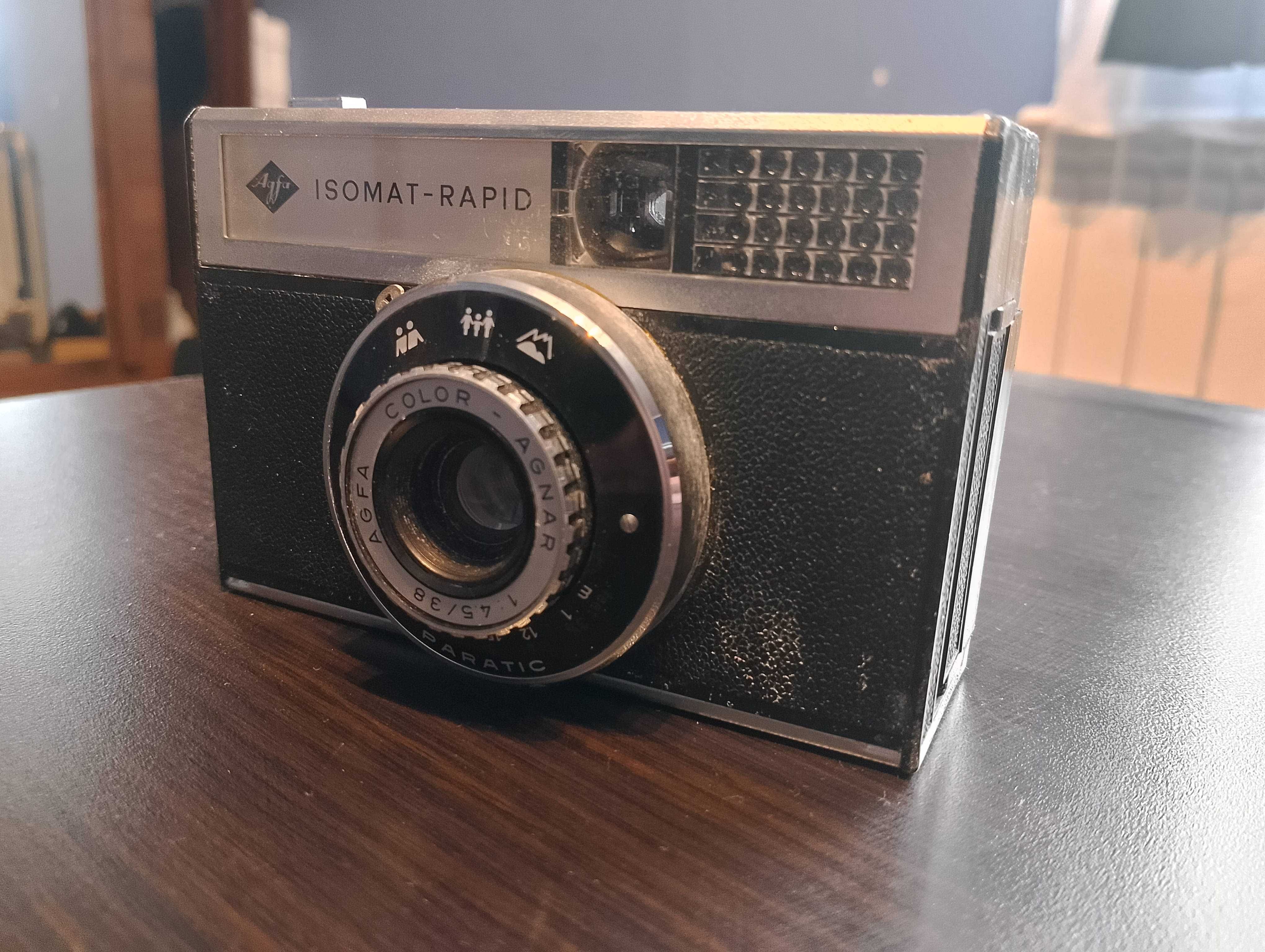 Aparat ISOMAT RAPID + COLOR AGNAR 1:4.5/38 Agfa