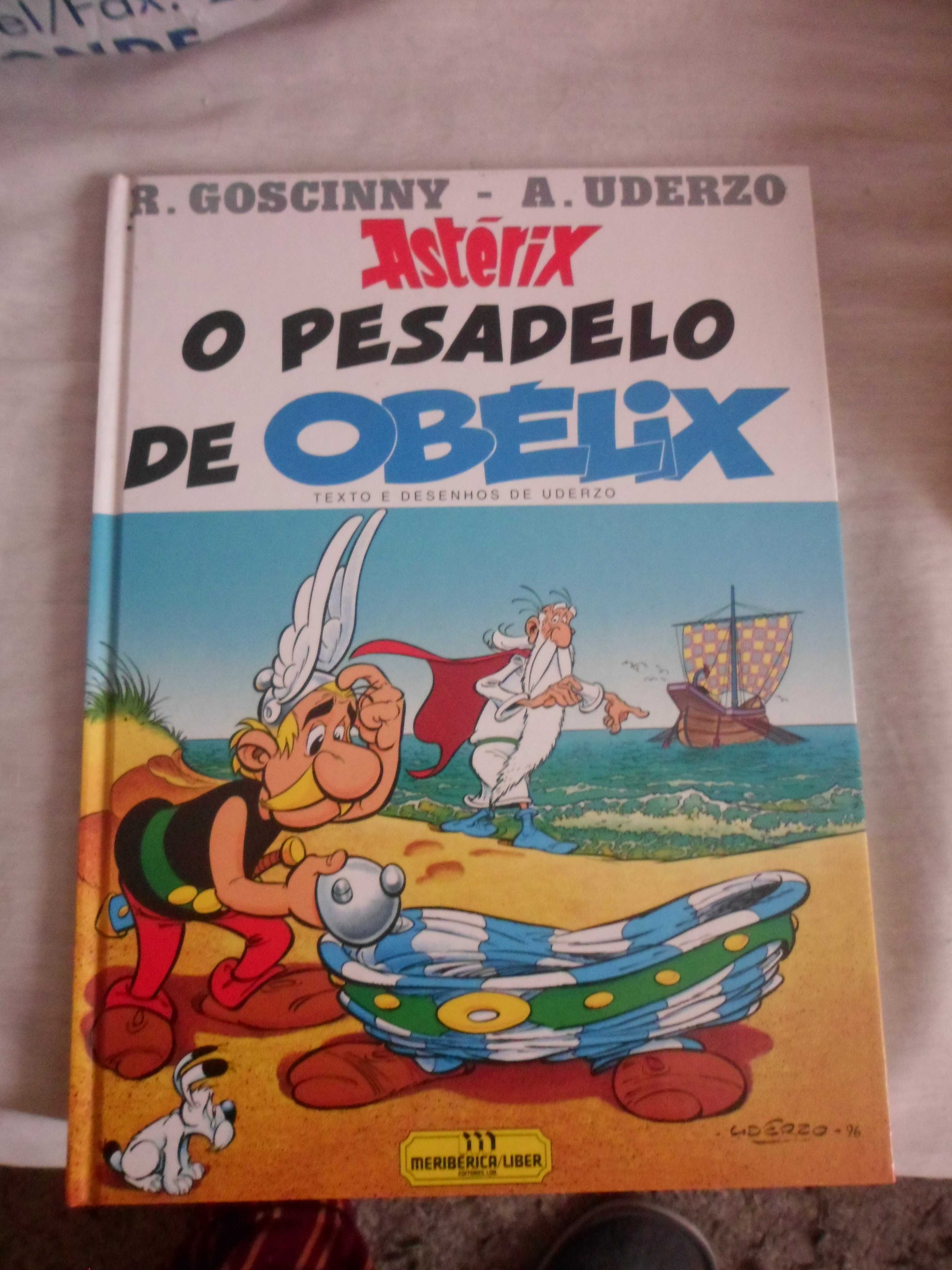 o livro do astérix com o titulo o pesadelo de obélix