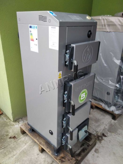 Piec kocioł stalowy DREWMET DREX 9 kW do 100m² zagazowujący drewno