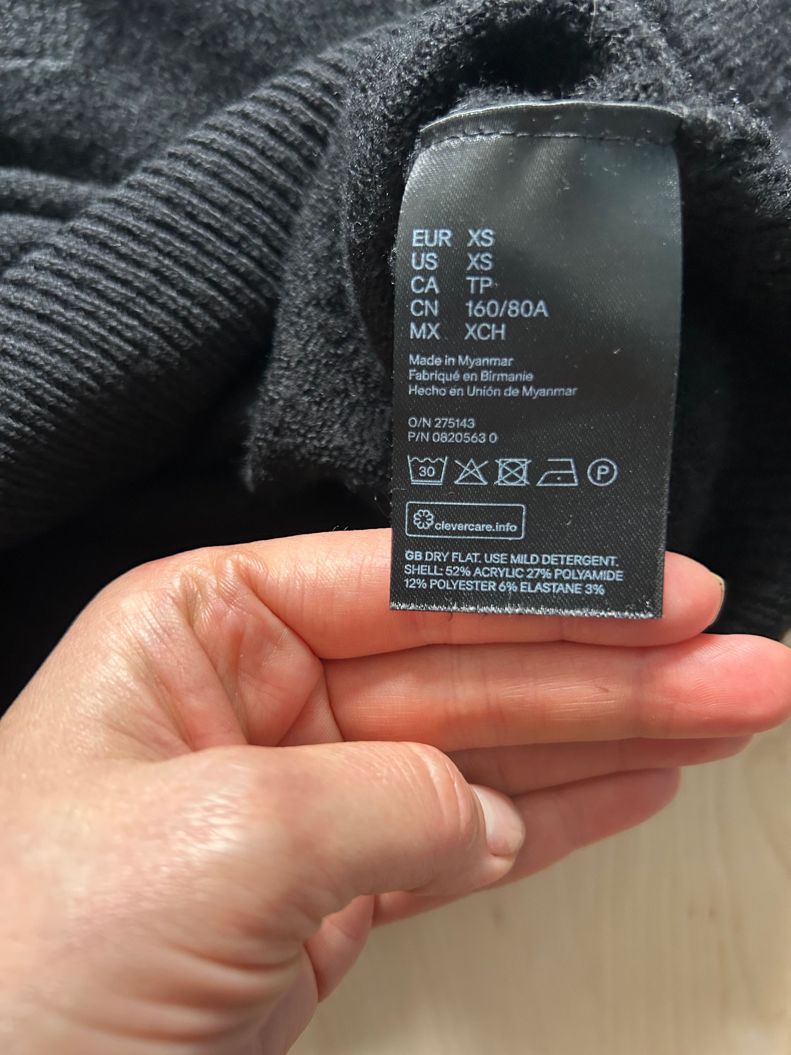 Светр з коміром чорний H&M