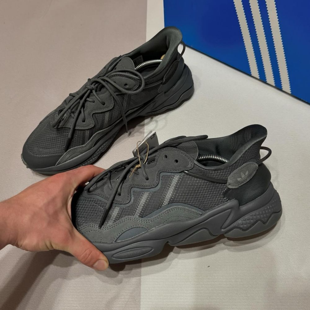 Нові кросівки Adidas Ozweego сірі нейлонові Oznova Ozelia в розмірах