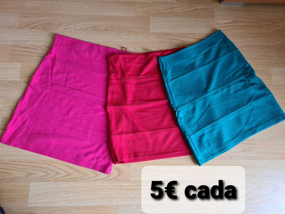 Saias vários modelos e calça chino