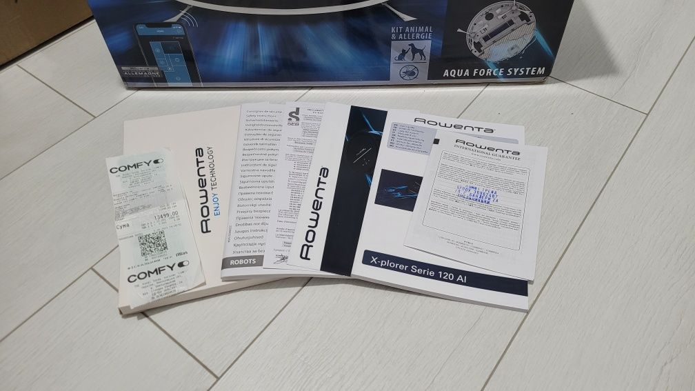 Миючий робот-пилосос Rowenta X-Plorer 120 AI (RR7867WH)