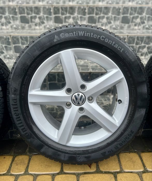 Колеса в зборі 5x112 r16 зима 205/60 Passat B5 B6 B7 Golf Caddy Т4