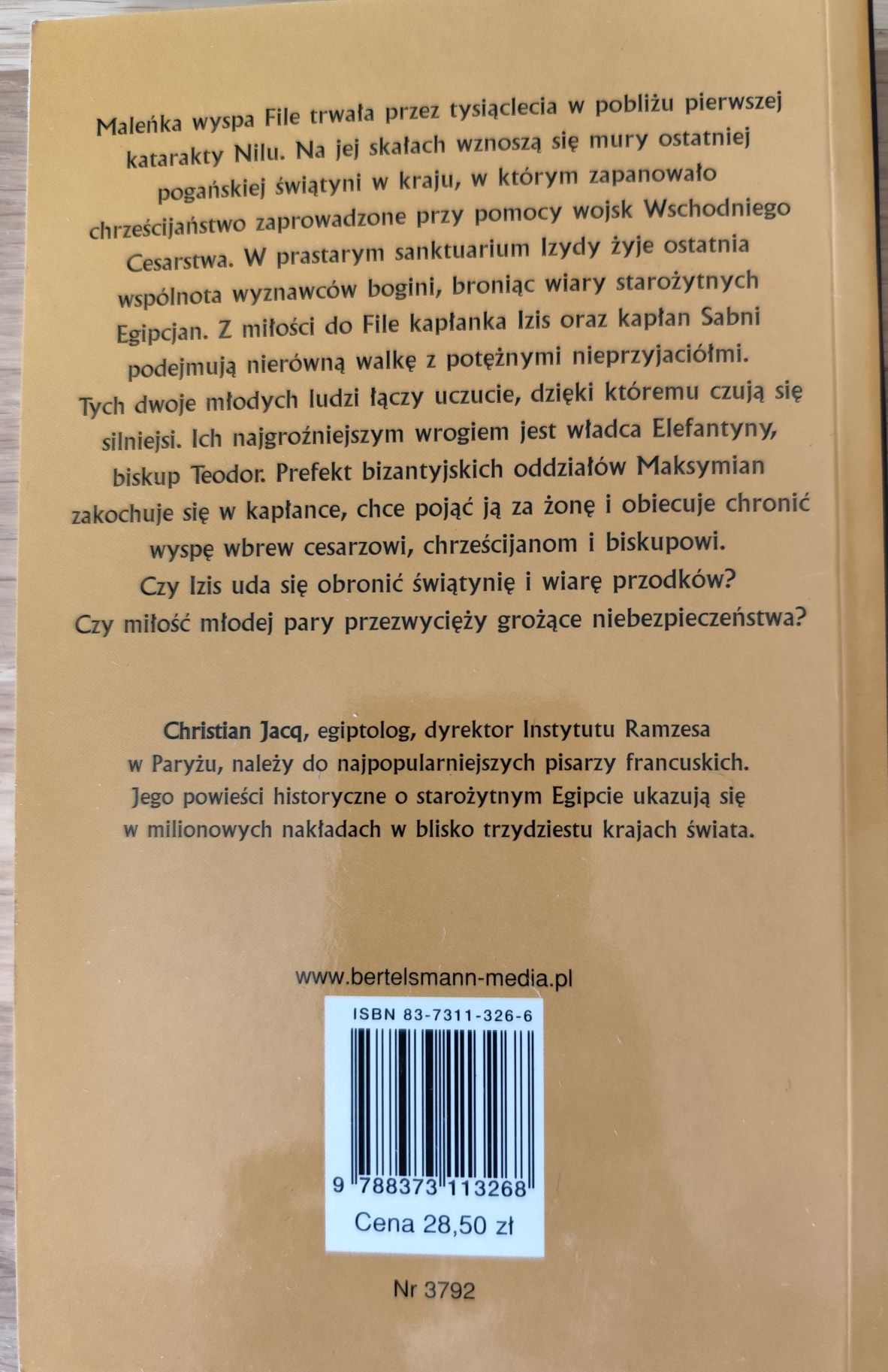 Ostatnia świątynia Christian Jacq