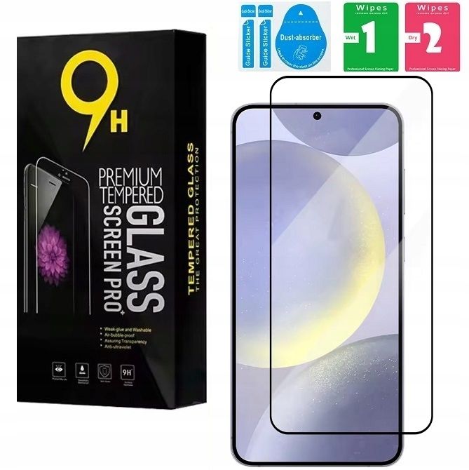 Szkło Hartowane Pełne Szybka Do Samsung Galaxy A55 5G 9H Zestaw