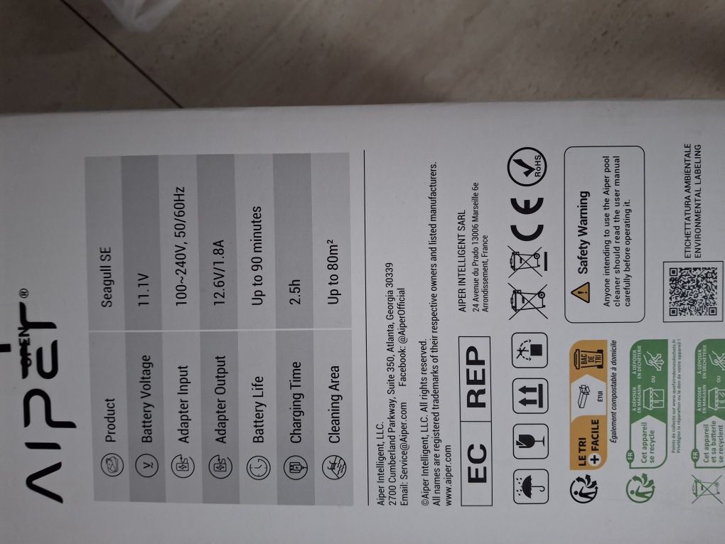 Aiper Seagull SE Odkurzacz automatyczny basenowy robot bezprzewodowy