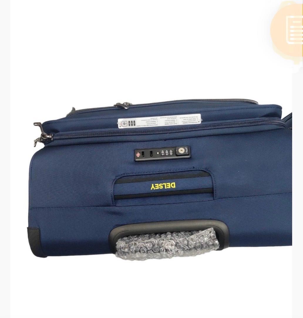 Комплект валіз Delsey Paris Spinner Валіза + ручна поклажа, синій, США