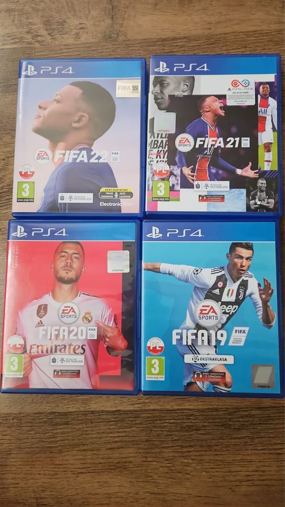 Gry na ps4 FIFA 22,21,20,19 cena do negocjacji