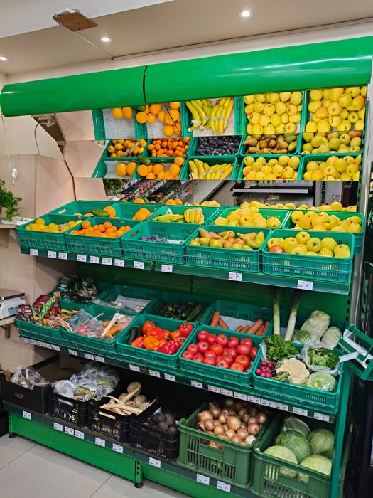 Regał na warzywa warzywniak- 205cm szeroki- 230cm wysoki- 95cm głęboki