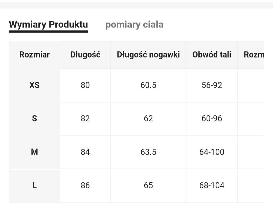 Legginsy sportowe