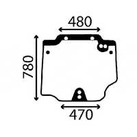 Szyba tylna Case JX JX1060V , JX1070V , JX1075V , JX1095V ACX556
