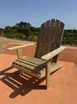 Cadeira de exterior Adirondack em madeira maciça - Nova