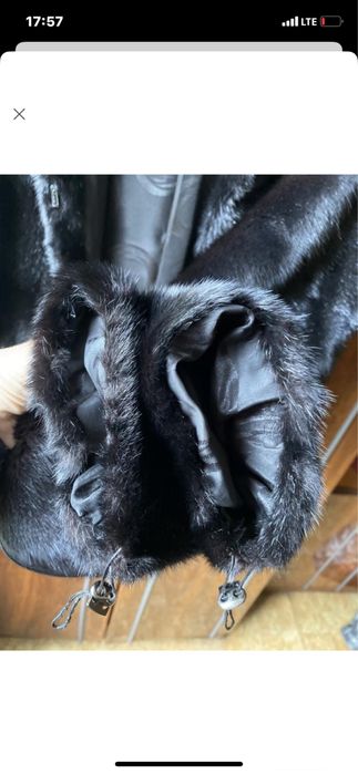 Шуба норковая  поперечка трансформер S