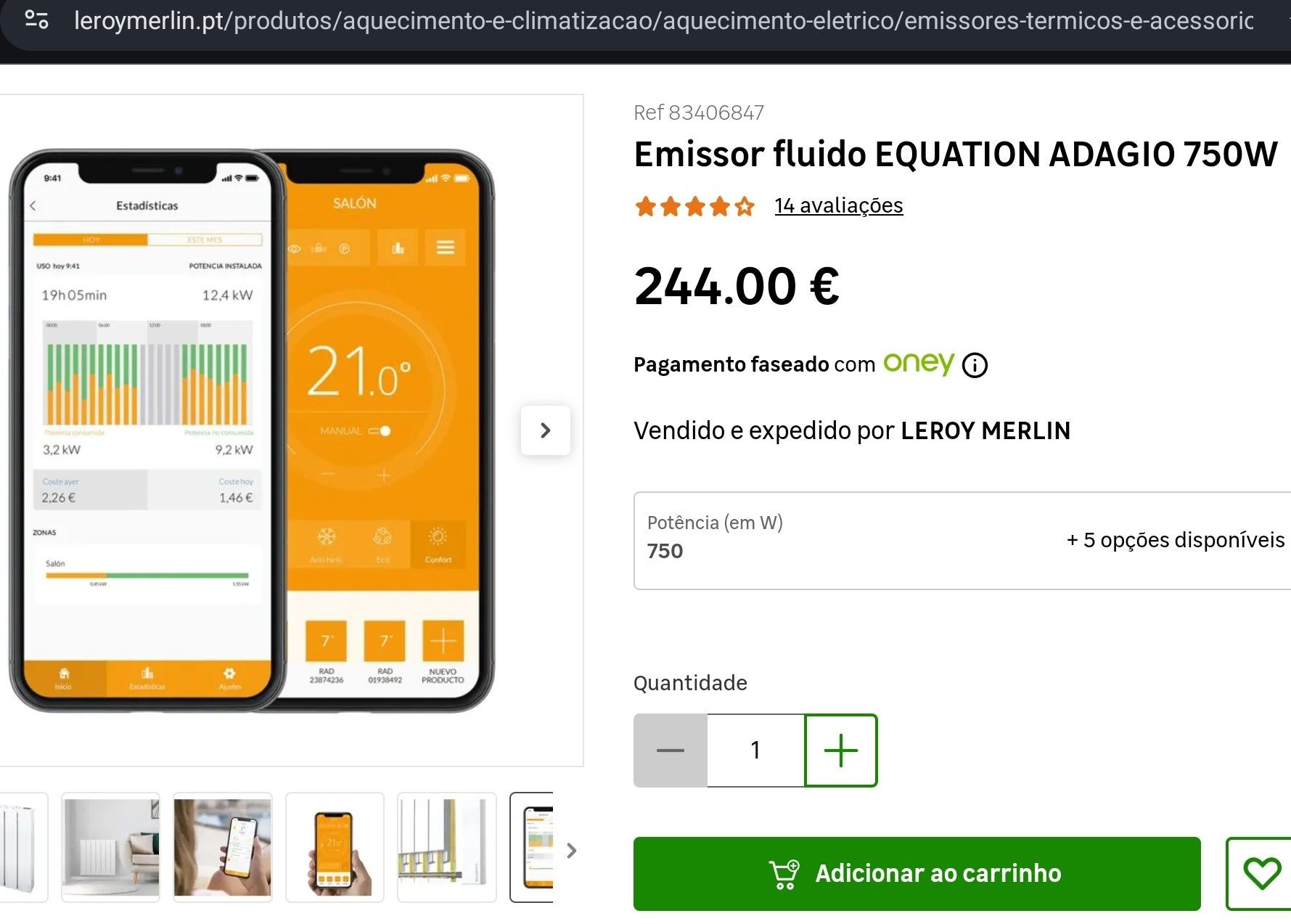 Emissor térmico EQUATION (2 novos)