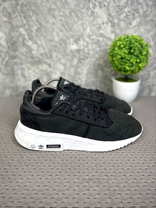 Adidas Primeblue кроссовки 46 размер спортивные черные оригинал