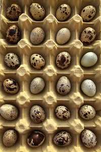 Ovos para incubação e consumo (codorniz gigante)
