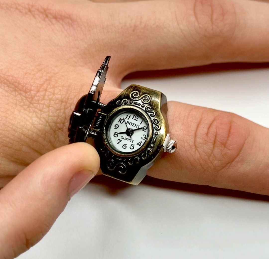 TANIO! Sygnet pierścionek ring obrączka zegarek na palec czaszka ogień