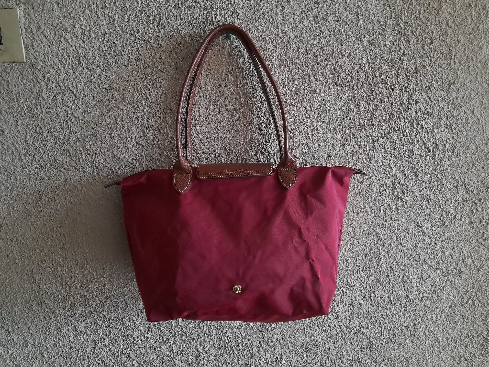 Оригинал Longchamp сумка Tote M бордовый