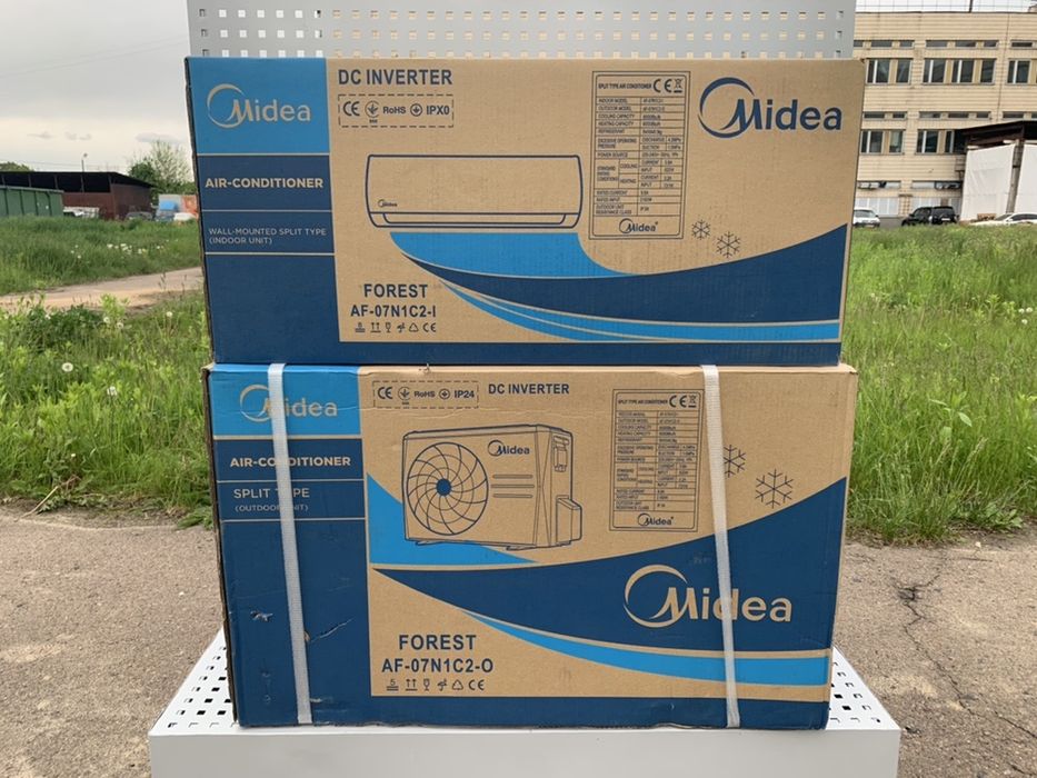 Кондиціонер настінний НОВИЙ не Б/У інвертор Midea 7 до 23 м2 монтаж
