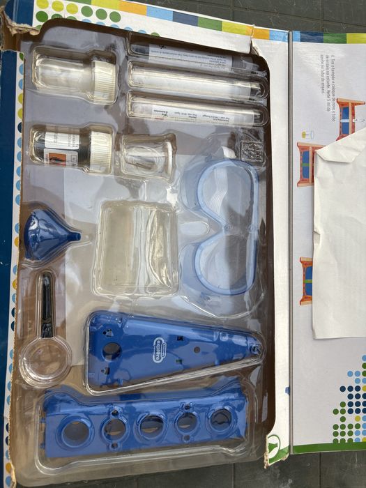 Kit de ciência para criança