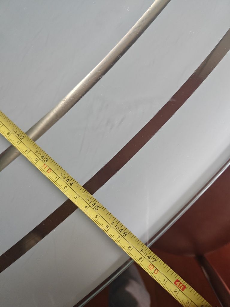 Mesa vidro fosco temperado 1.20 x 0.75 + 4 cadeiras