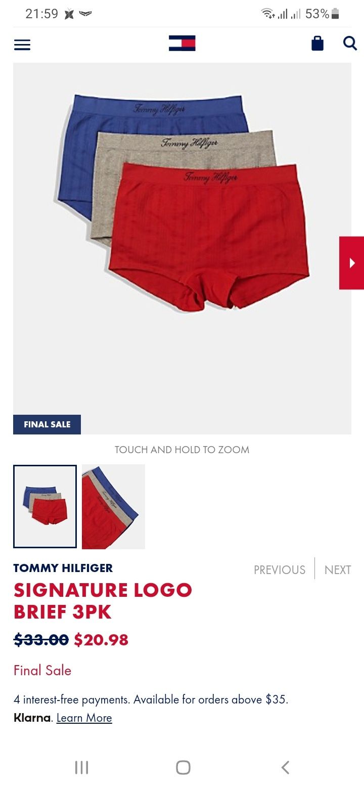 Продам новые трусики,плавки Tommy Hilfiger оригинал