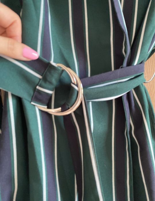 Krótki kombinezon paski zielony M