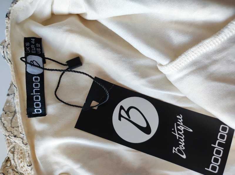 Boohoo r 44 asymetryczna ażurowa sukienka cudna Nowa plus size