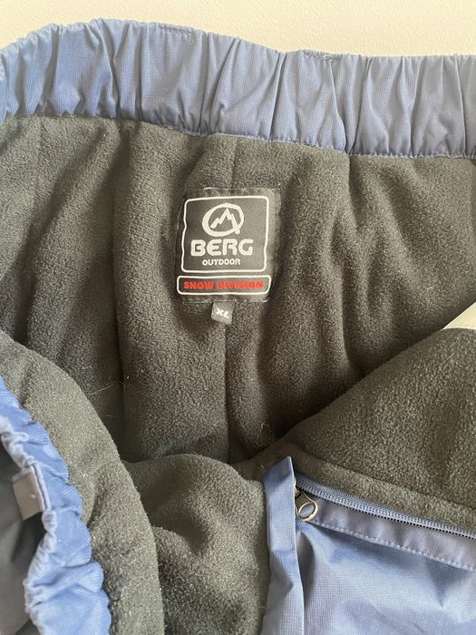 Calças Berg neve ski snowboard outdoor XL azul escuro com bolsos novas