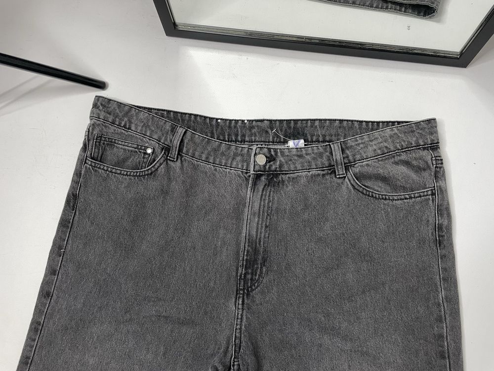 Широкі чорні джинси H&M Baggy Wide fit широкие чёрные джинсы бегги фит
