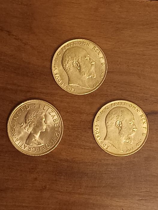 Moedas Libras em Ouro