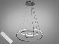 Елегантна LED люстра підвісна в кухню, 100W, хром