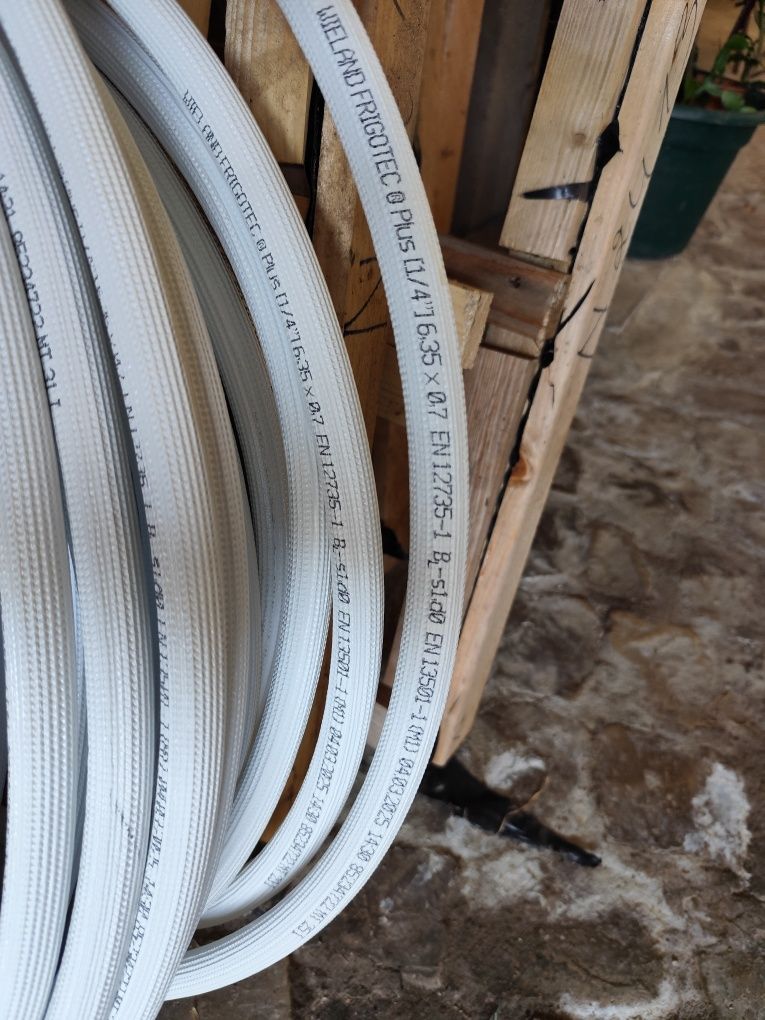 35 metros lineares TUBO COBRE REFRIGER. REVEST. 1/4*0.7 para Ar Condic