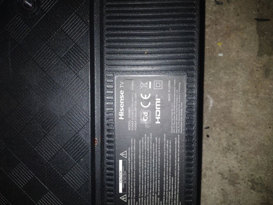 Głośniki z telewizora Hisense 55A6BG