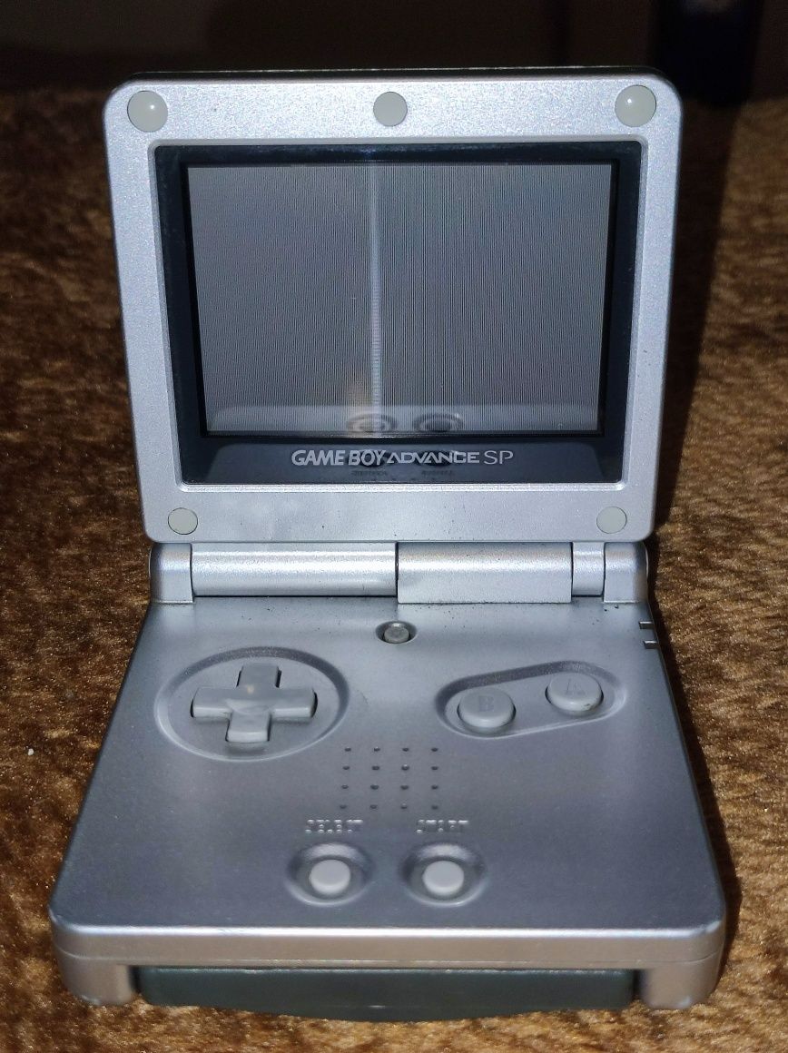 Nintendo Gameboy Advanced Sp + 5 super gier + ori ładowarka