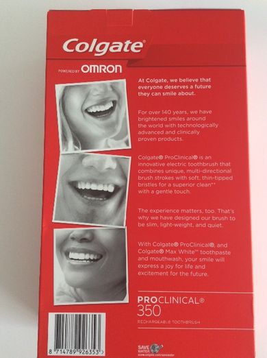 Escova dentes eléctrica COLGATE OMRON proclíticas 350 whitening (Nova)