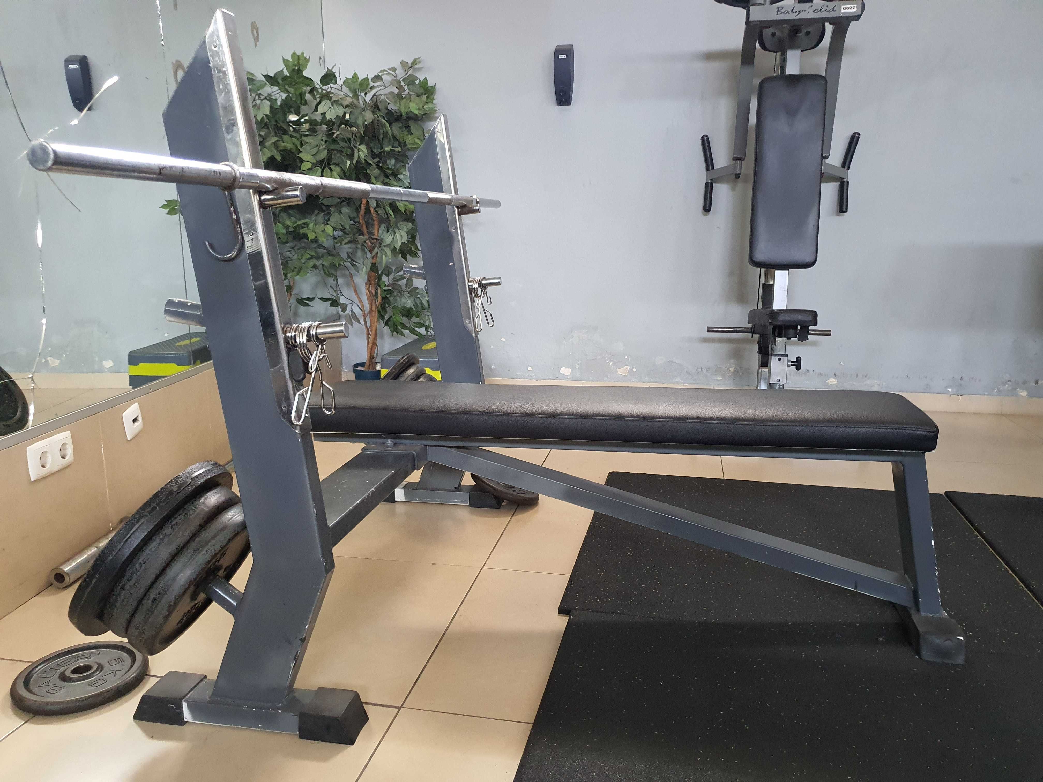 Banco supino  reto para treinos de Musculação