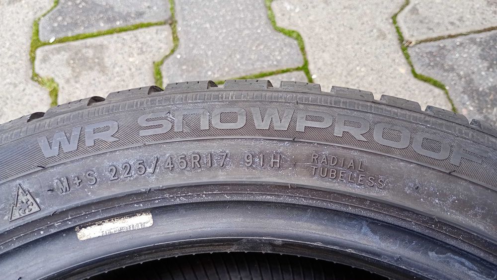 2x 225/45R17 Nokian WR Snowproof Zima Używane FV Siedlce