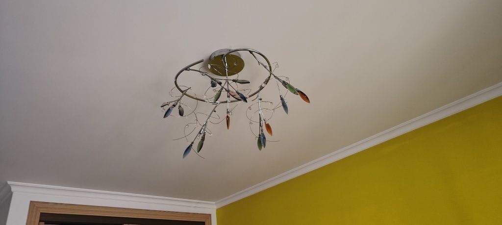Lustre de ferro, Chrome,metalizado,  cinzento