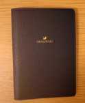 Granatowy, elegancki organizer Swarovski