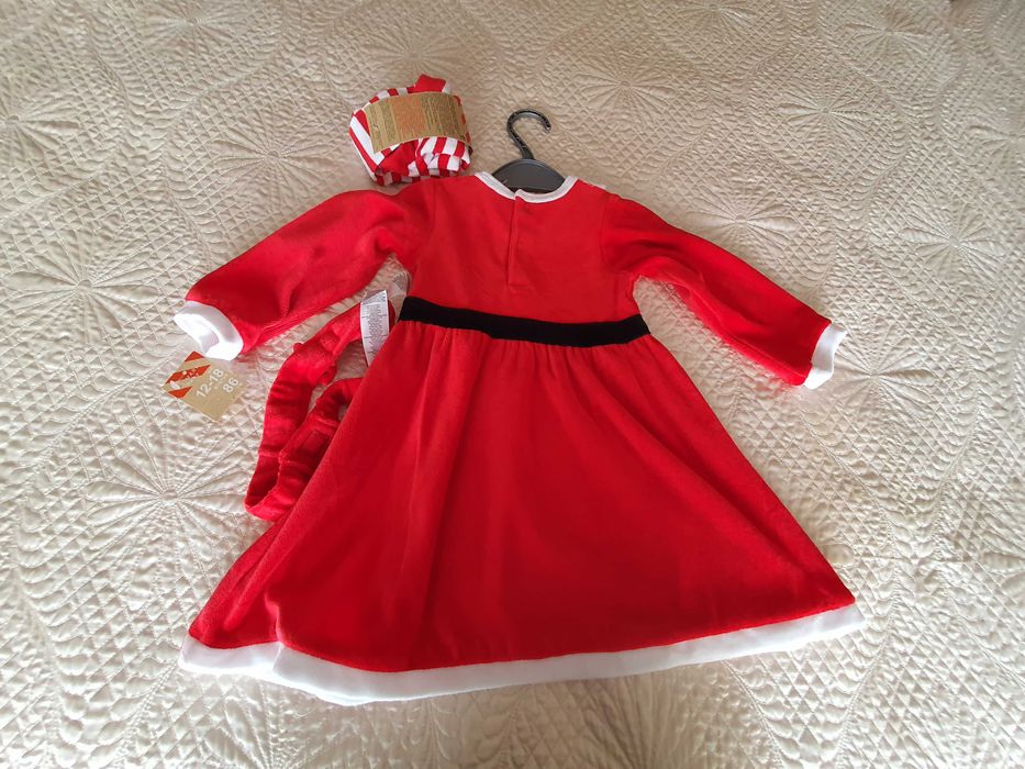 vestidos de natal 6-9 , 9-12 e 12-18