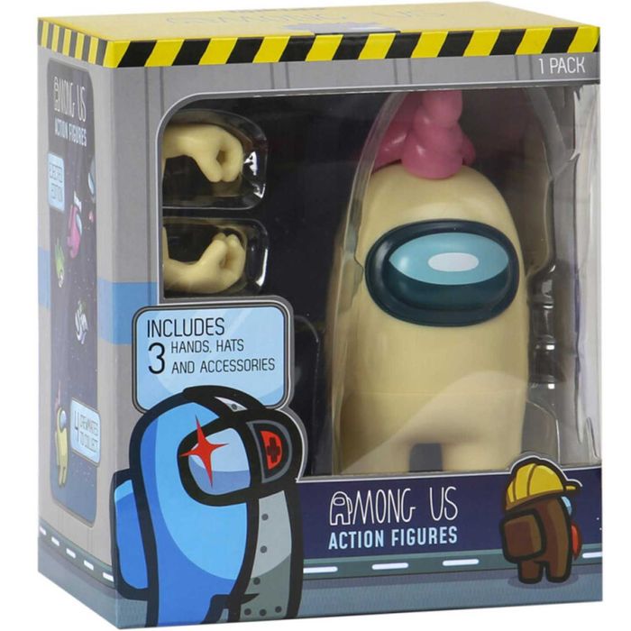 Among Us Ejected Edition Figurka Z Akcesoriami Crewmate Kremowy 12cm