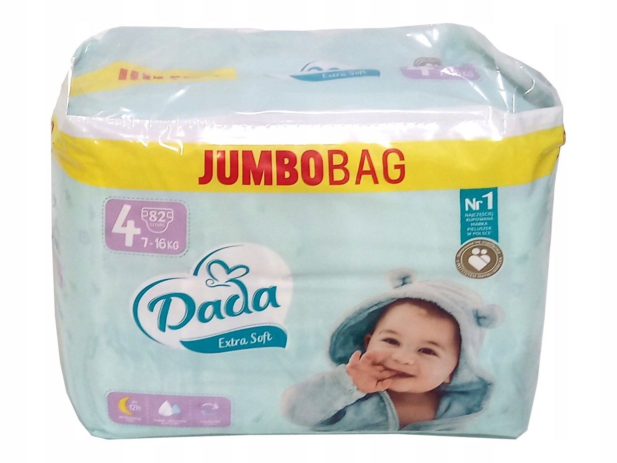 Pieluchy Dada Extra Soft 4 JumboBag - 82szt